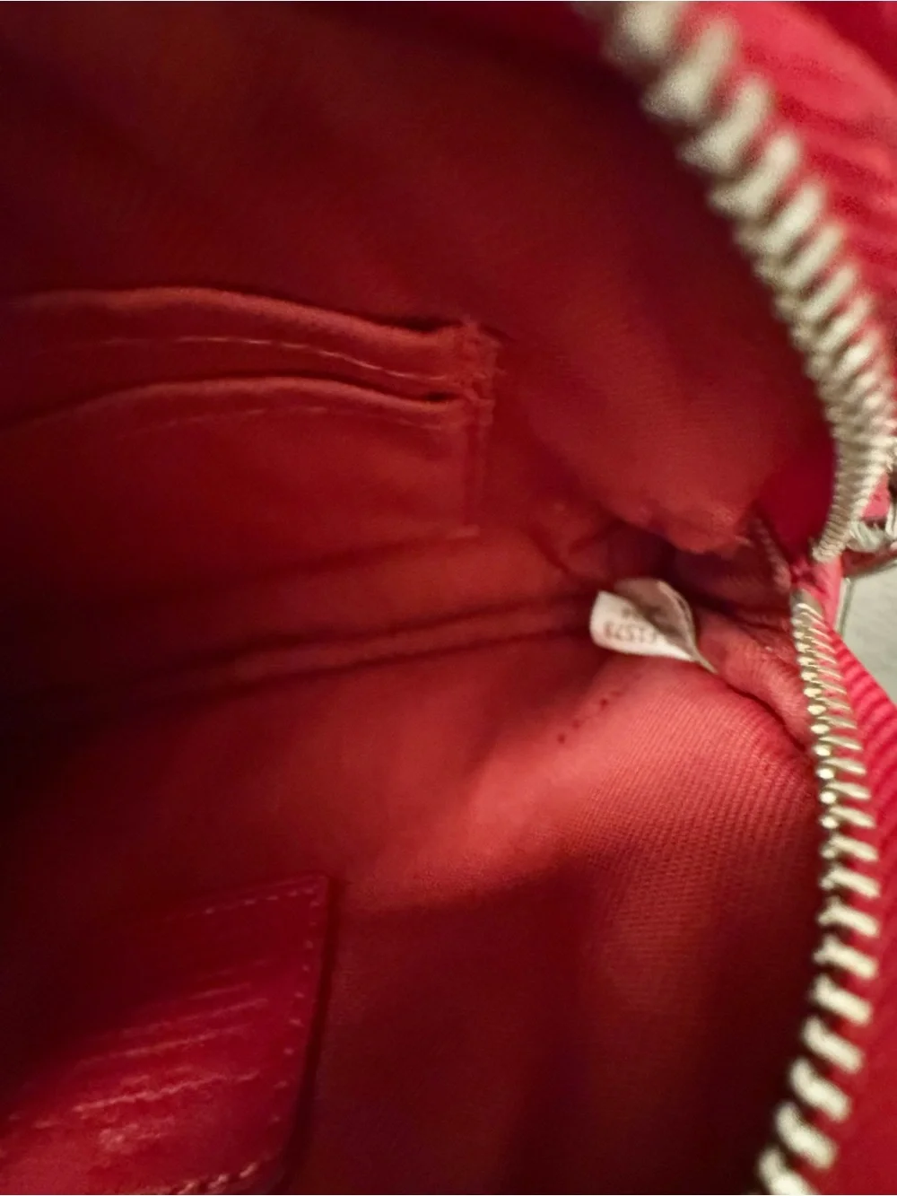 Coach Pebble Leather Red Camera Crossbody Bag Double Zip